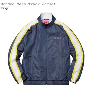 supreme bonded mesh track jacket black